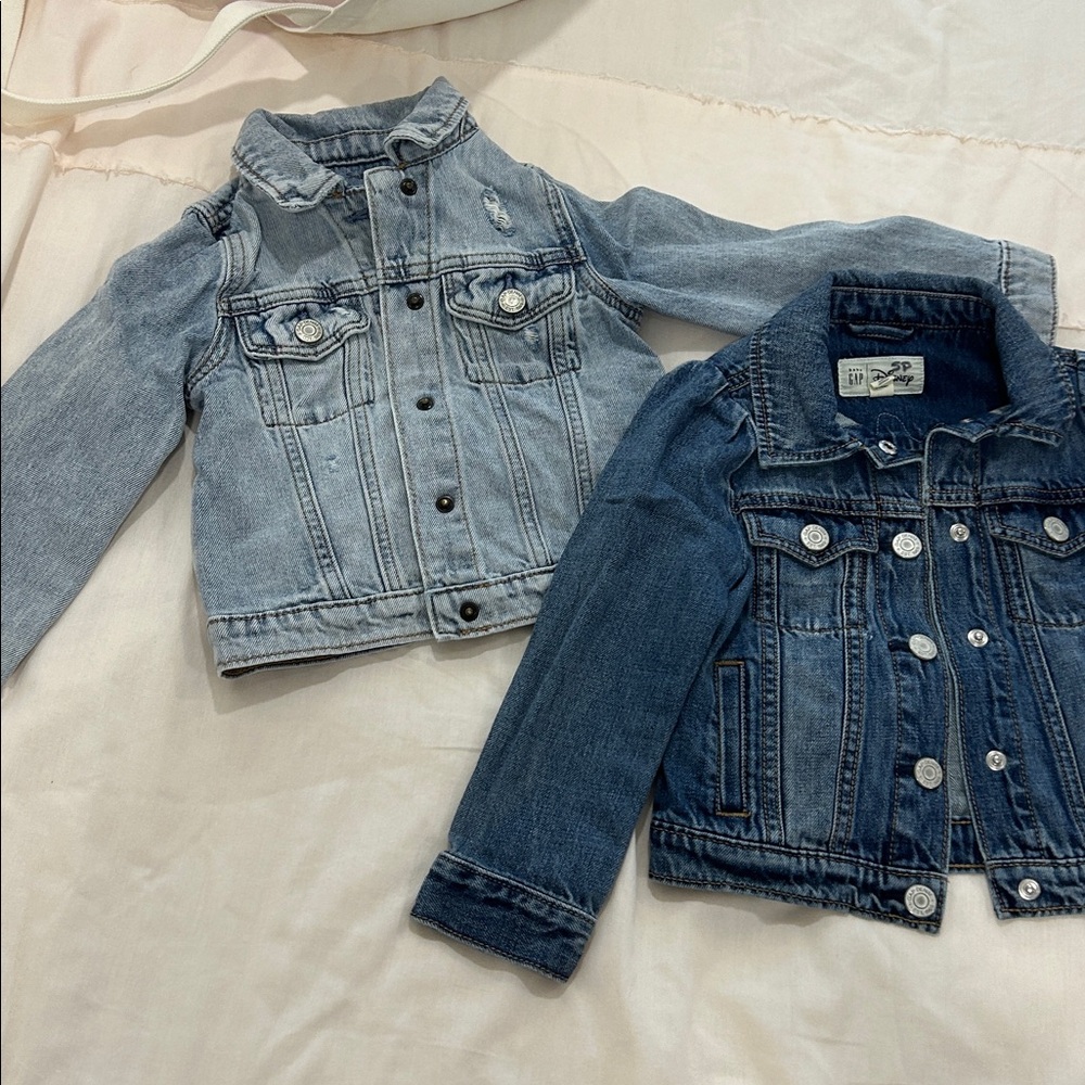 GAP Light Blue Denim Jacket & Minnie Mouse denim Jacket
Size 4T